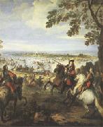 Parrocel, Joseph Crossing of the Rhine by the Army of Louis XIV on 12 June (mk05) oil painting